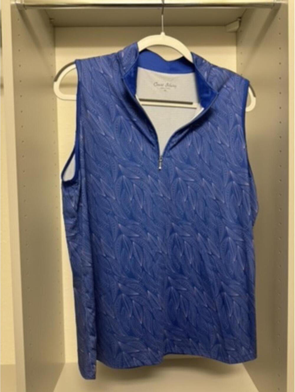 Court Haley XL Sleeveless Blue Athletic Top